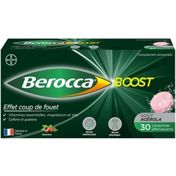Berocca® Boost Effet coup de fouet aide à réduire la fatigue Goût Acérola