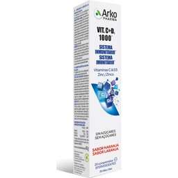 Vitamine C + D3 1000mg + Zinc Effervescent 20 Comprimés