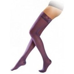 SIGVARIS DIAPHANE Bas auto-fixants Femme semi-transparent Contention Classe 2 Couleur - Brume, Taille - Medium M, Hauteur - Normal