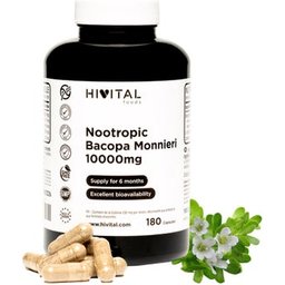 HIVITAL Nootrópico Bacopa Monnieri 10000 mg 180 cáps