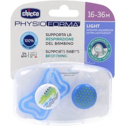 Sucette Silicone Physio Light Orthodontique Bleu 16-36M 2uts