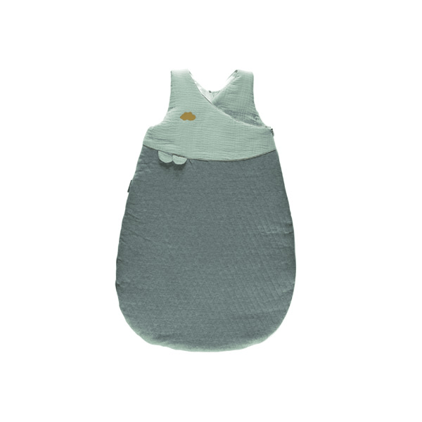 Douillette Naissance Chaude Jersey Matelassé Lange 72cm Vert