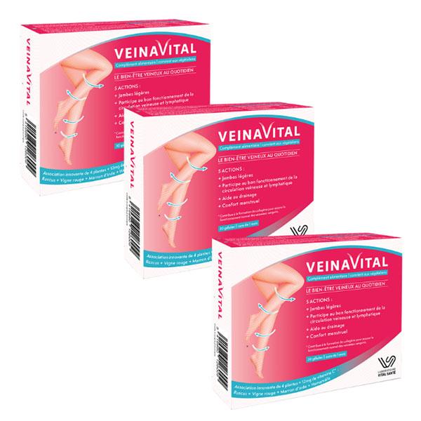 Veinavital lot de 3 mois de cure (90 gélules)