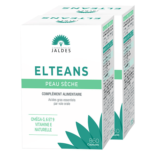 Elteans Peau Sèche Lot de 2 x 60 capsules