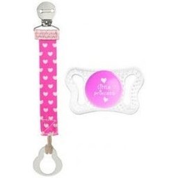 Sucette Pack Micrò 0-2m avec clip Fashion Pink
