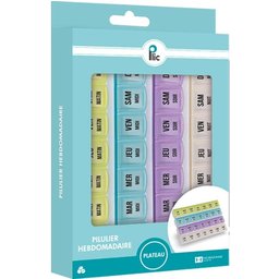 Pilulier Hebdomadaire Plateau TL Organiseur 28 Comp 1 ut
