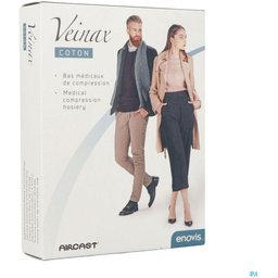Enovis™ Mi-bas de compression médicaux Femme Coton 2 Long Noir Taille 2