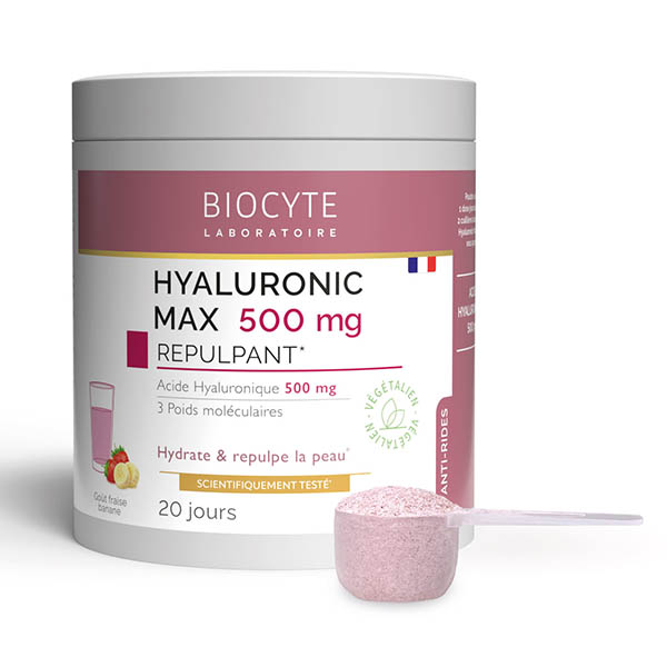 Hyaluronic Max Acide Hyaluronique Anti-Âge Repulpant Poudre 500mg
