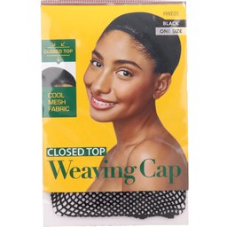 Closed Top Mesh Weaving Cap Black 1ut