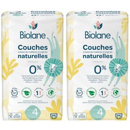 Couches Naturelles Taille 4 - Ultra-Absorbant Zéro Fuite