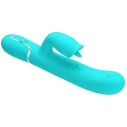 Rabbit Vibrateur Licking Vert d'Eau 1ut
