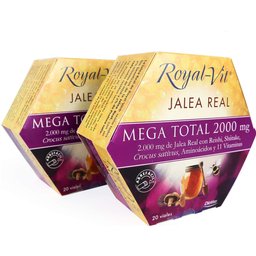 Duplo Jalea Real Mega Total de 2000mg 2x20 viales