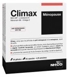 Climax Ménopause 56 Gélules + 56 Capsules - Lot 1 pot de 56 gélules + 1 pot 56 capsules