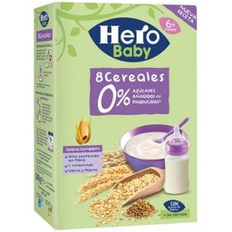 Baby 8 Cereales 0% Azúcares Añadidos +6M 340g