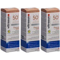 Gel solaire anti-âge visage Spf50+