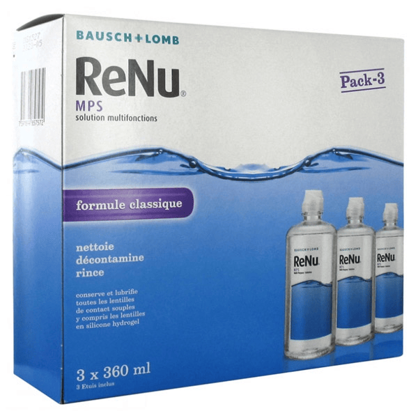Contactologie Renu MPS Solution Multifonctions Lot de 3 x 360ml