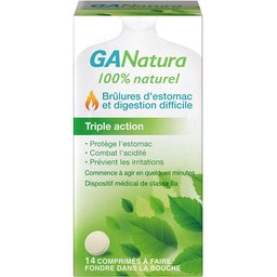 100% Naturel Brûlures d'estomac et digestion difficile - 14 Comprimés