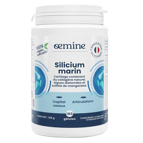 Silicium Marin Collagène et Calcium Capital Osseux et Articulations 180 gélules