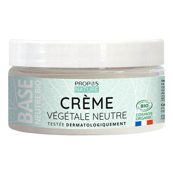 - Crème neutre Bio - Sans parfum - 99% naturelle - 75ml