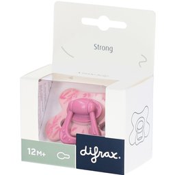 Sucette Naturelle 12m+ M Berry Pink Leafs