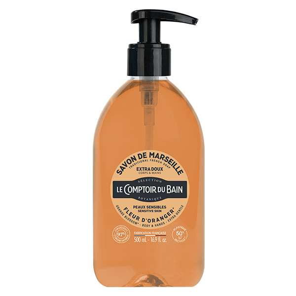 Savon de Marseille Fleur d'Oranger Extra Doux 500ml
