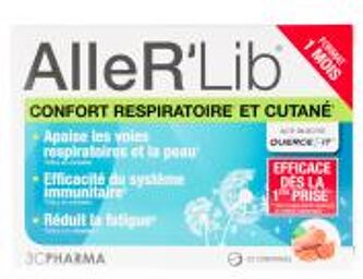 AlleR'Lib Confort Respiratoire et Cutané 30 Unités - Boîte 30 comprimés de 775 mg