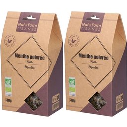 Nat&Form Tisane Menthe poivrée bio