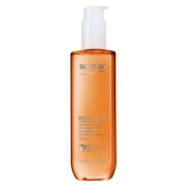Biosource Total Renew Oil Huile Auto-Moussante Démaquillante et Purifiante 200ml