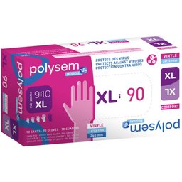 Gants Sans Poudre En Vinyle Taille XL 100uts