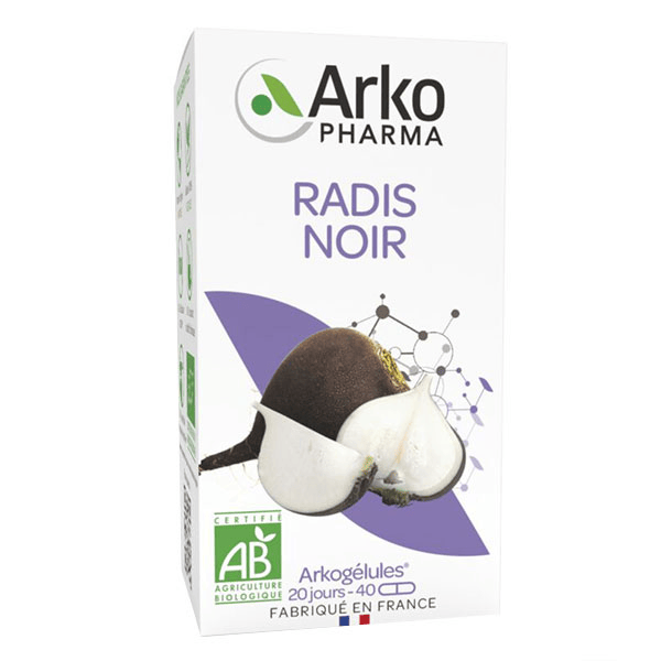 Arkogélules Radis Noir Bio 40 gélules