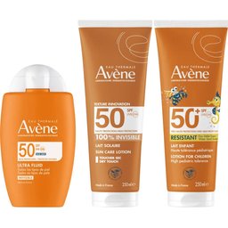 Pack Ultra Fluido Invisible SPF50 + Leche Invisible SPF50 + Leche SPF50+ Pediátrico