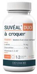 Suvéal Duo à Croquer - Maintien d'Une Vision Normale - 90 Comprimés - Cure 3 Mois - Boîte 90 Comprimés