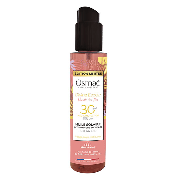 Huile solaire SPF30 Divine Escale Vanille des îles 150ml