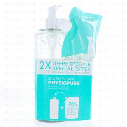 Physiopure - Eau micellaire 400ml + eco recharge 400ml