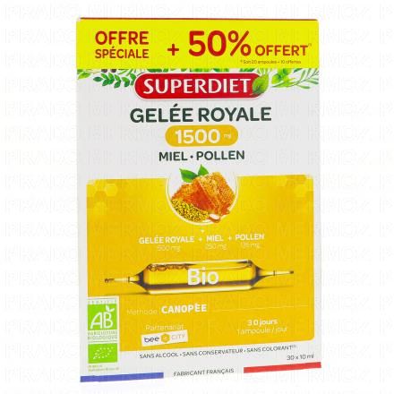 Gelée royale bio ampoules 10ml x 30