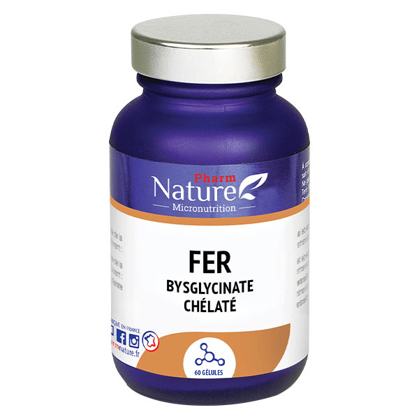 Fer Bisglycinate Chélaté 60 gélules