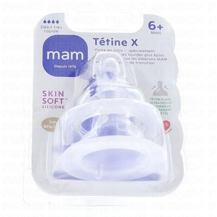 Tétine plate débit X x 2
