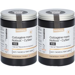 Nat&Form Collagène Marin Naticol-CySkin 11 G + Veri-te™ Resvératrol & Vitamine C