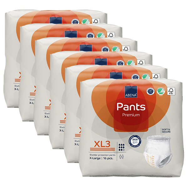 Pants Premium Culotte Absorbante Taille XL3 - 16 unités - Lot de 6