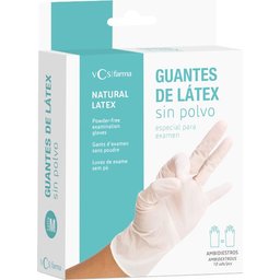 Latex Gants sans poudre T-1 10 pcs.