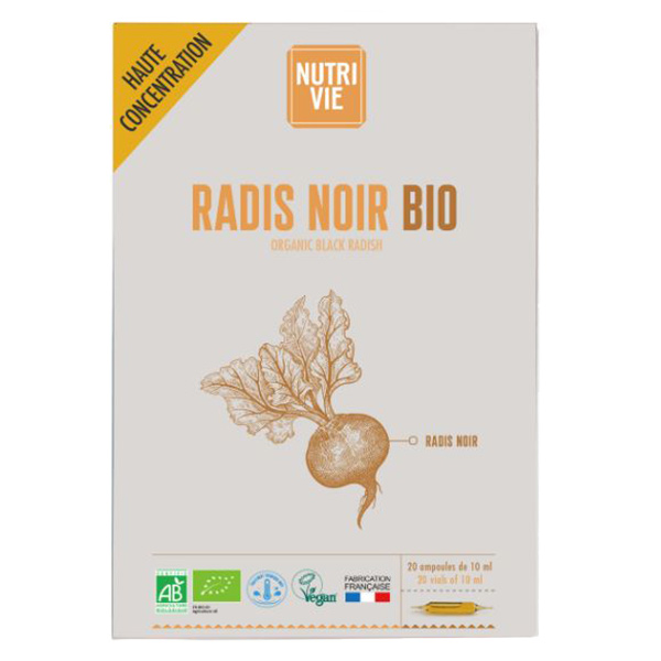 Radis Noir Bio 20 ampoules