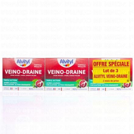 Bien-Etre Physique - Veino Draine lot de 3x30 gélules