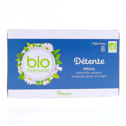 Infusion bio Détente Mélisse 20 sachets