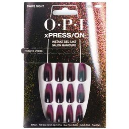 xPRESS/ON Kit Unhas Postiças Long Swipe Night