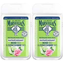 Gel Douche Extra Doux Rafraîchissant Rose BIO & Concombre BIO
