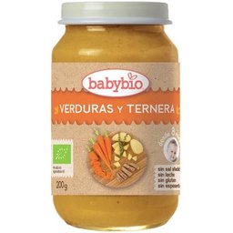 Veau de veau et légumes biologiques en pot de 200g