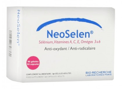 Neoselen renforce le système immunitaire, protège votre peau des agressions extérieures et soutient la santé cardiovasculaire 90 gélules