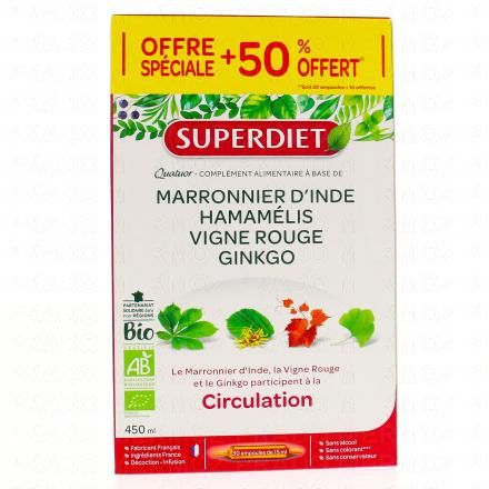 Quatuor circulation boîte de 20 ampoules +10