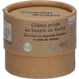 Crème solide enrichie au macérat d'arnica & poudre de rose