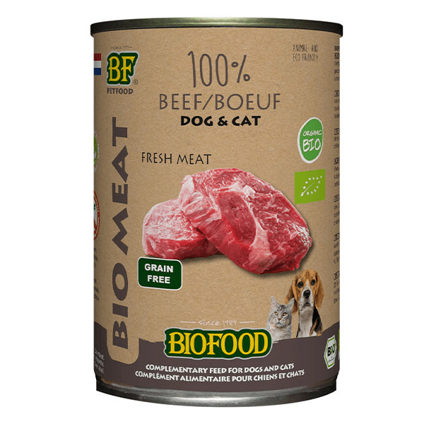 - Biofood 100% viande de boeuf Bio - Boîte de 400g